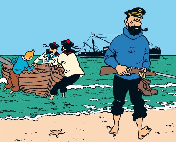 dans quel album tintin rencontre le capitaine haddock