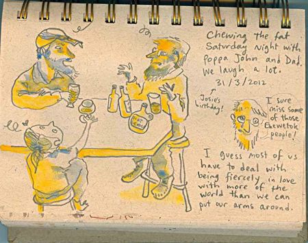 drinking with dad and poppa