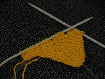 comment tricoter un rang raccourci