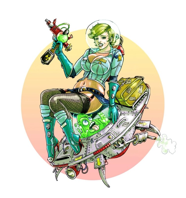 La pinup de l'ISS