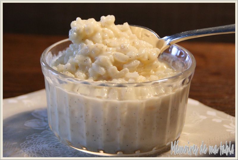 L'AUTHENTIQUE RIZ AU LAIT crémeux et