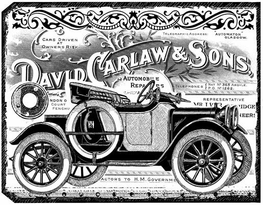 Chunky Vintage Car Tag