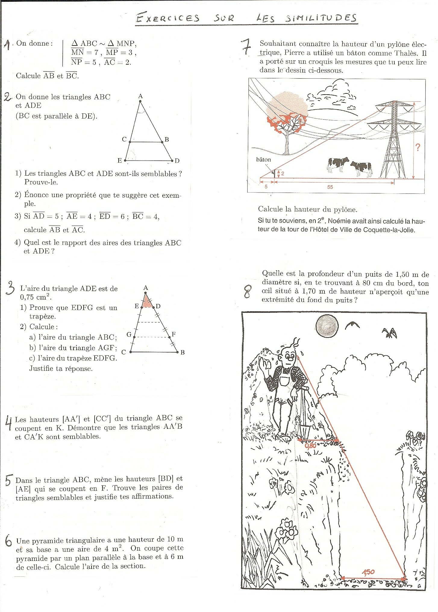 exercice thales 3eme pdf