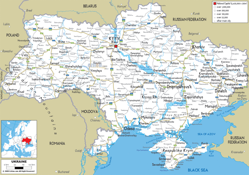road-map-of-Ukraine