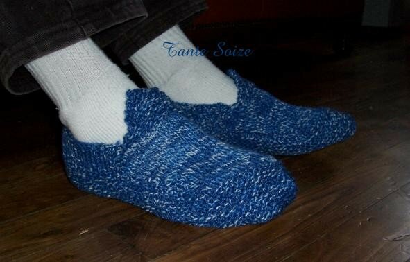 comment tricoter des pantoufles adultes