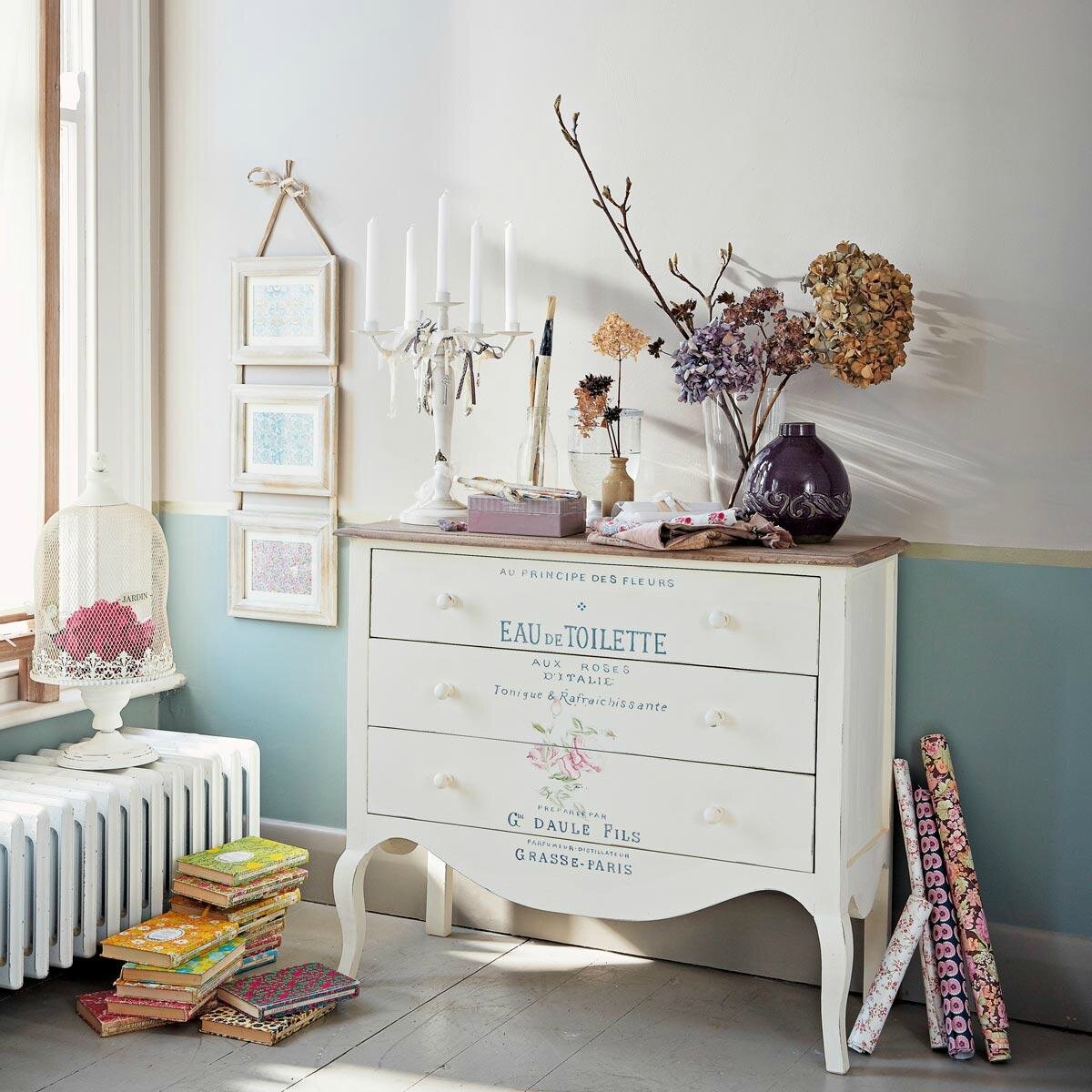 Tutoriel transfert sur bois facile ! patine, métaline et macarons