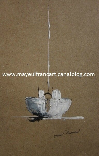 Le voilier sur le sable