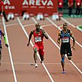 3/10. Le Jamaïcain Asafa Powell remporte le 100 m au meeting Areva.