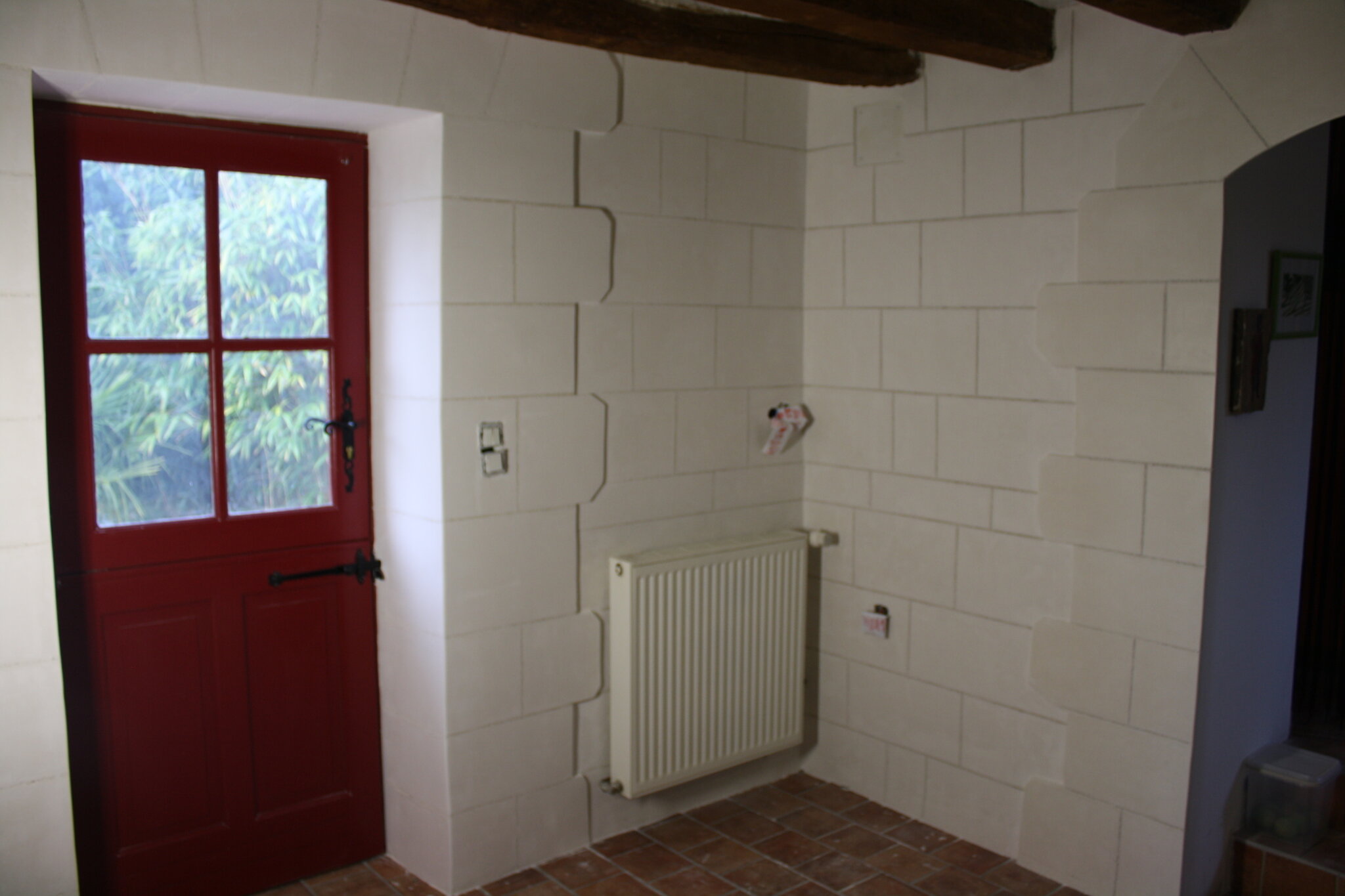 Création enduit mur façon brossé,sousbassement platre ciré façon ...