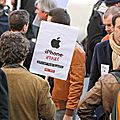 7/12. Paris : rassemblement pour qu'Apple