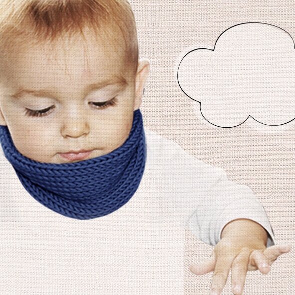 tricot cache-cou bebe