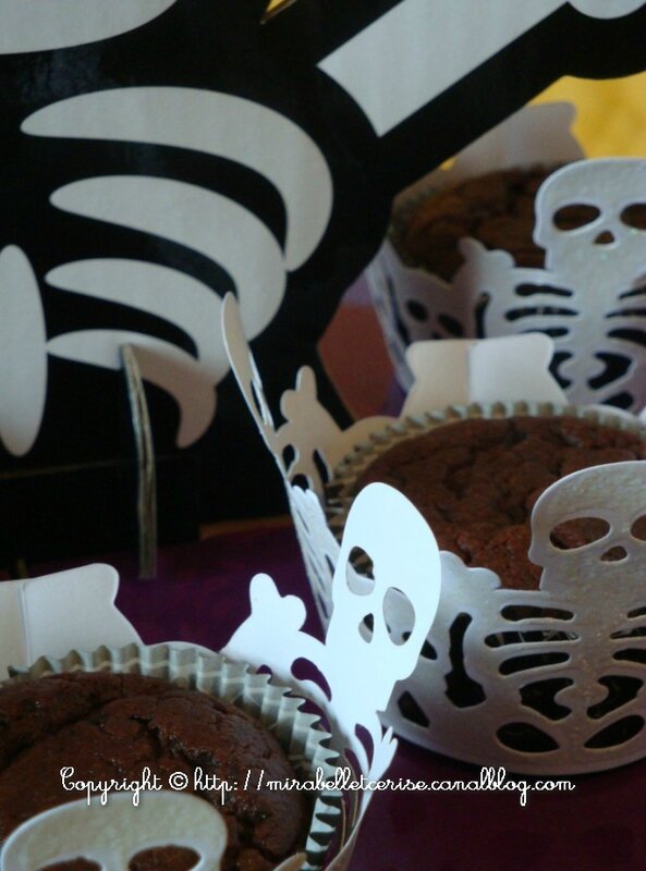 cucakes choco squelette