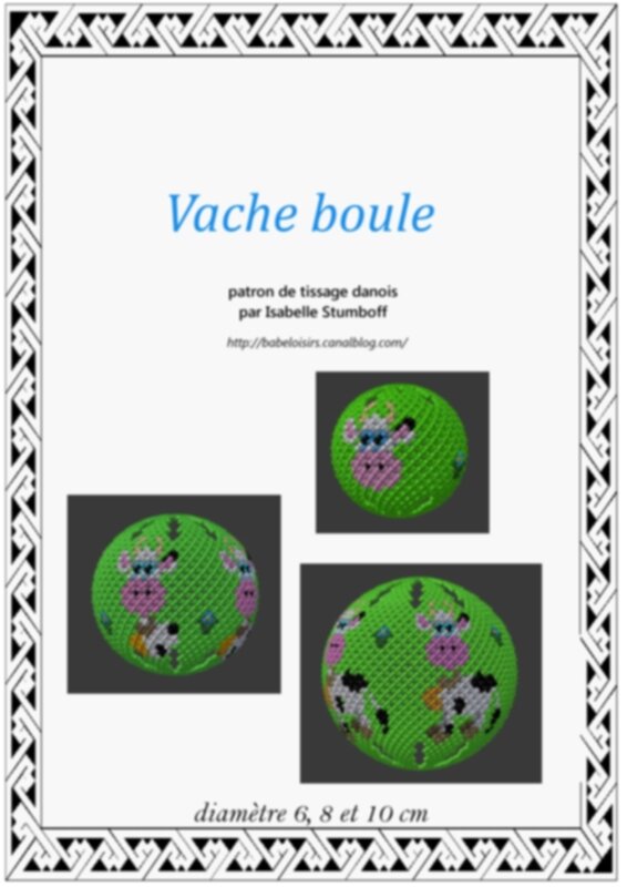 couverture vache boule flou
