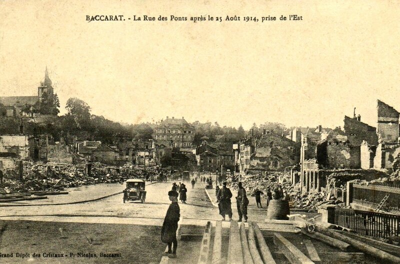 Baccarat rue des Ponts après 25 août