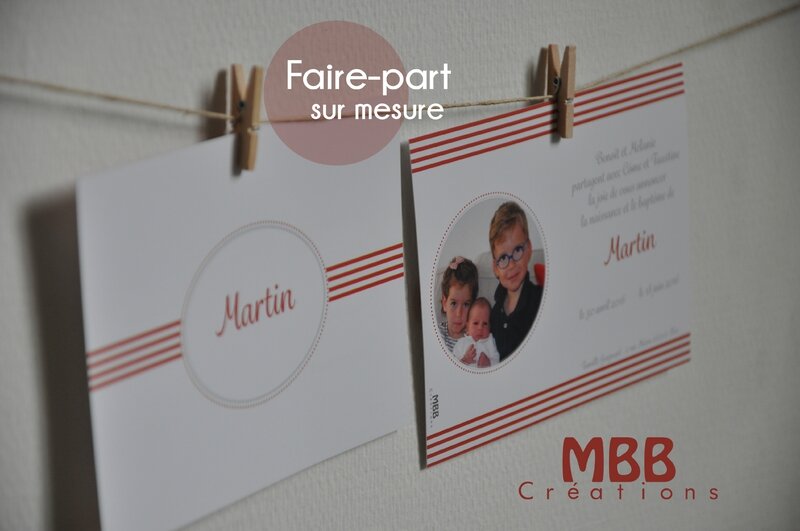 Faire-part Martin