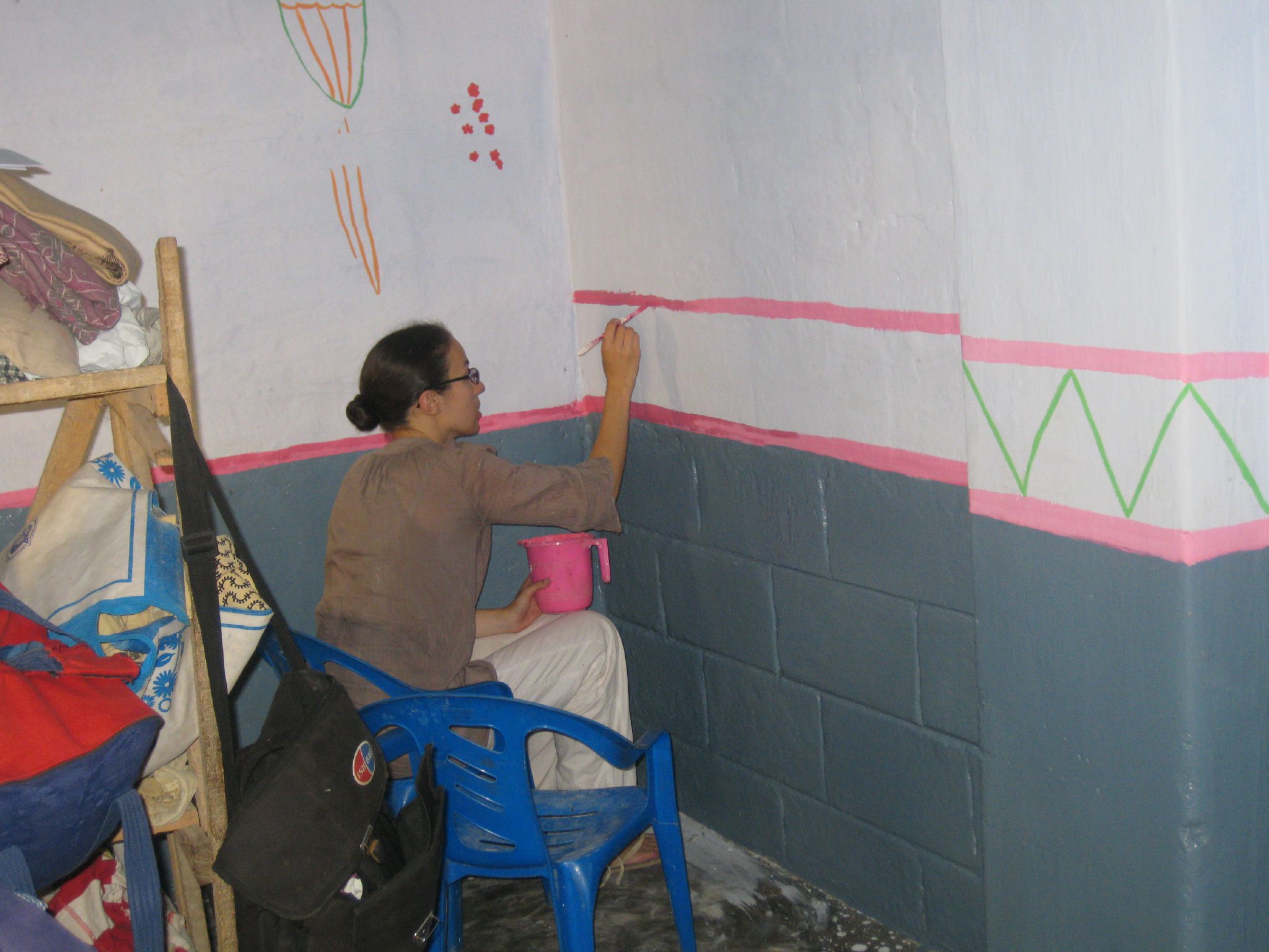 06/08 au 09/08 : jours 12, 13, 14 : peinture, peinture, peinture ...