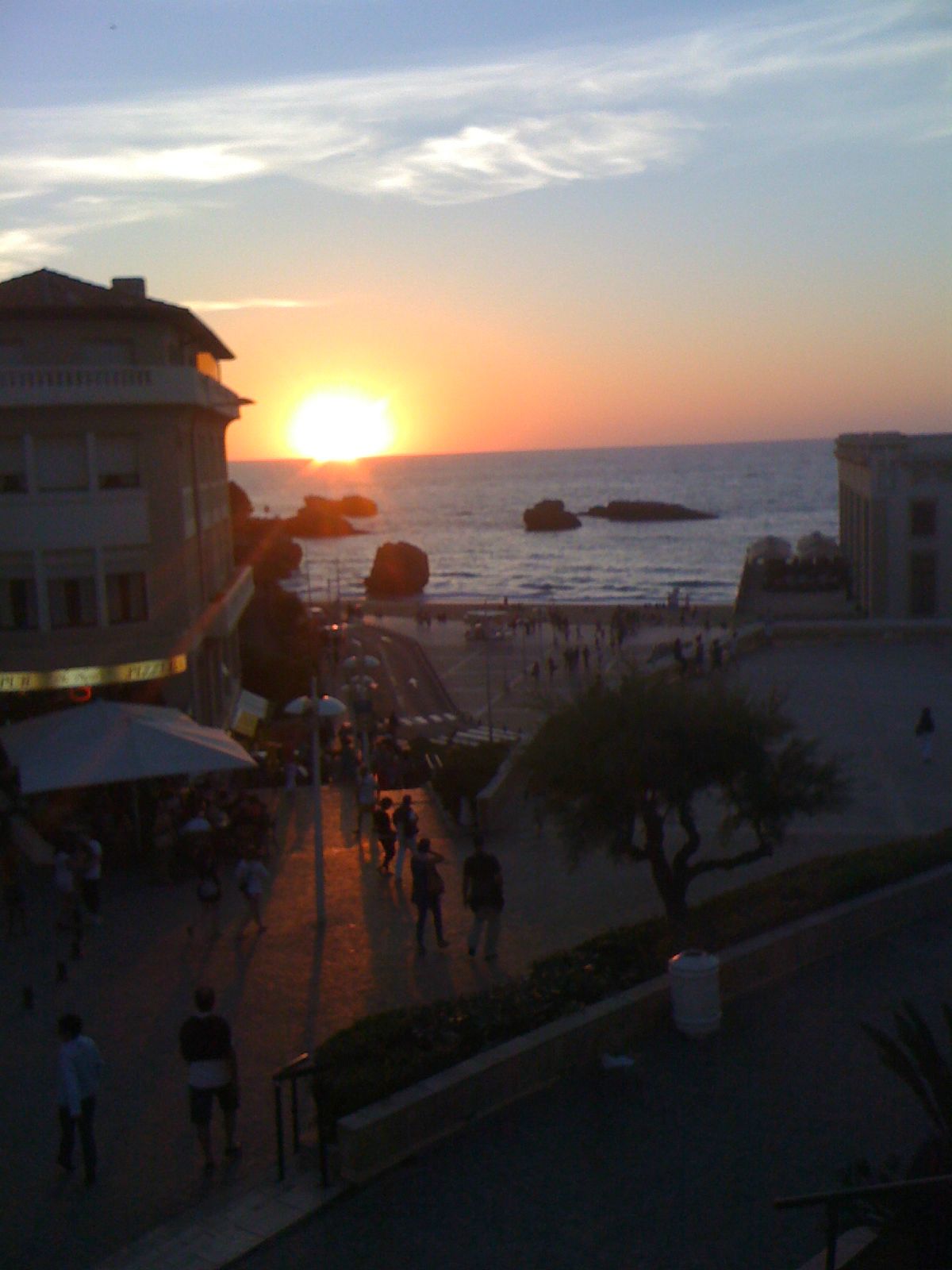 coucher de soleil biarritz