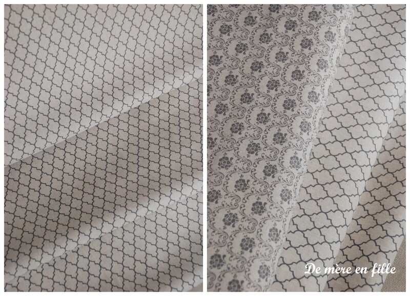 métis naturel losanges gris