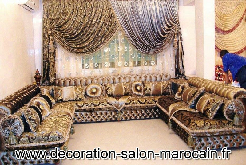 Salon marocain fer forgé style moderne salon maroc déco Salon de jardin marocain en fer forgé