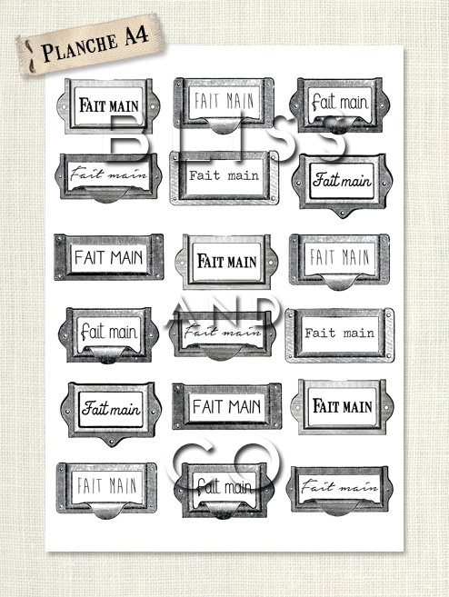 Transfert tissu textile Bliss and Co n°4