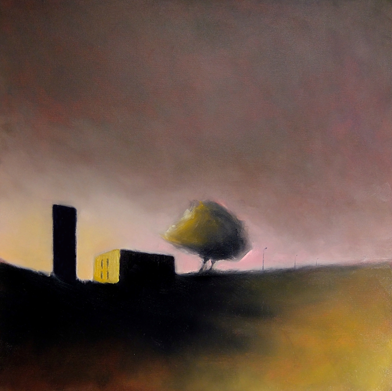 K'nowhere 61, mars 2016, huile sur toile, 70 x 70 cm