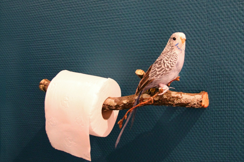 Porte-papier toilette Roseau Naturel - Livingdesign