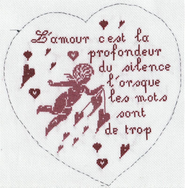 coeur avec cet ange et cette jolie phrase d amour