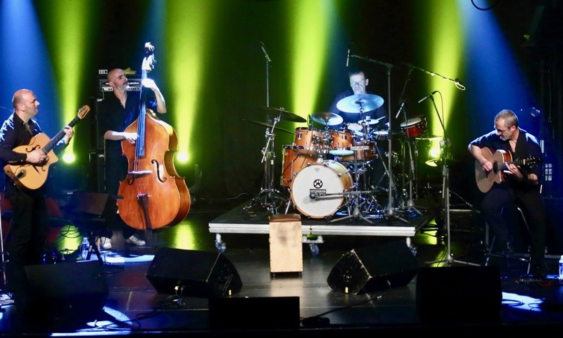 FESTIVAL JAZZ 2017 MYSTERTRIO QUARTET projecteurs verts