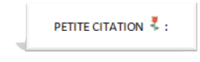 Petite citation