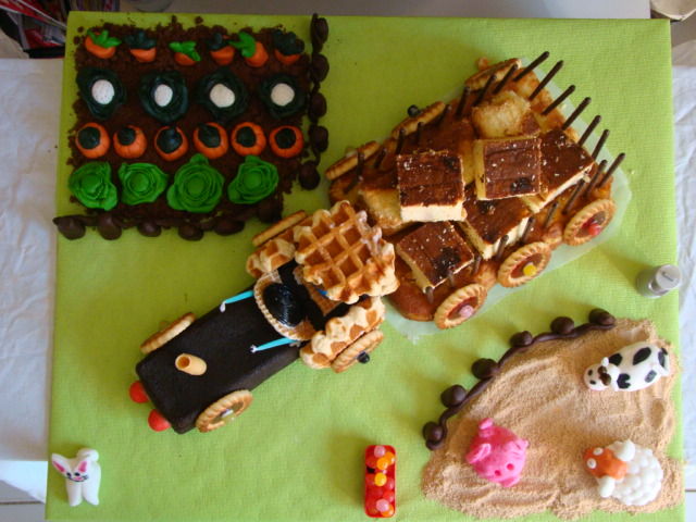 Gâteau d'anniversaire tracteur Claas La petite cuisine de  - gateau d anniversaire tracteur