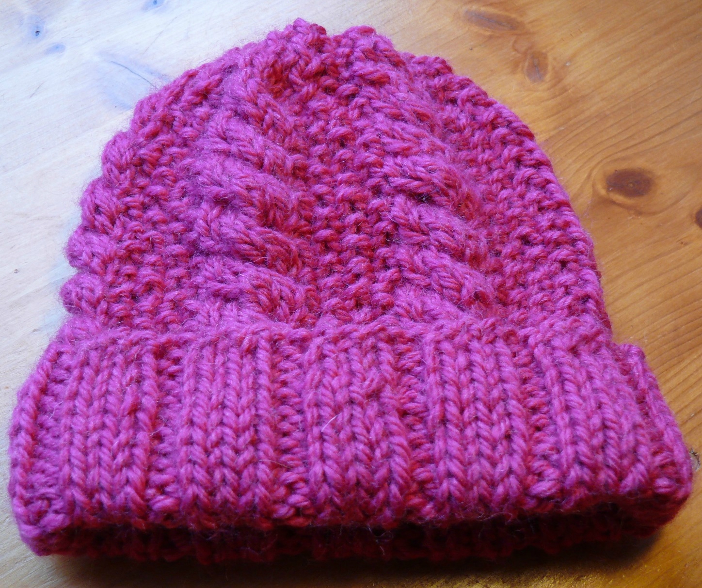 tricoter un bonnet pour fille 2 ans