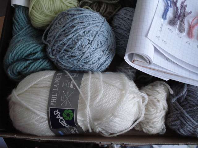 tricoter une laine detricotee