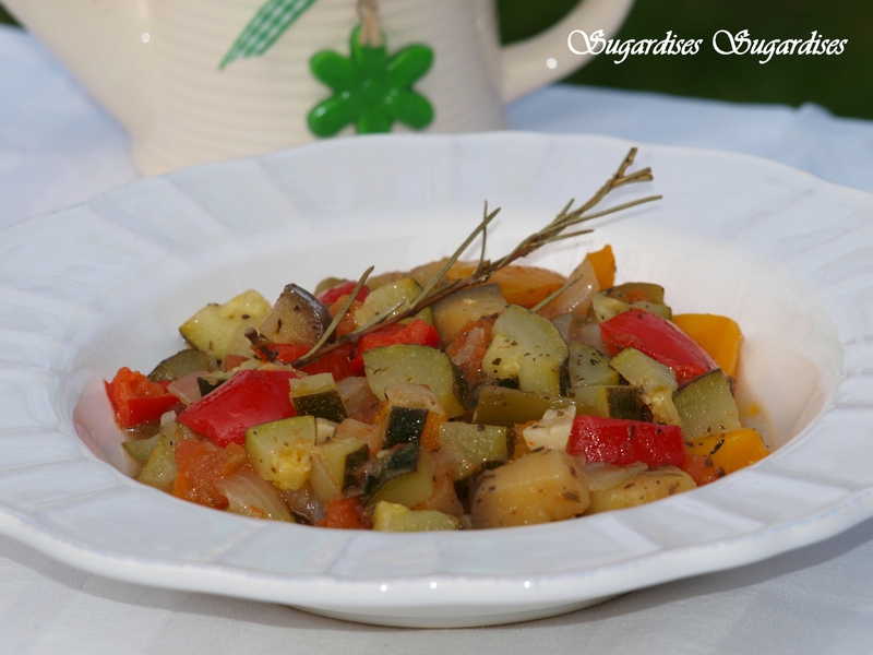 Ratatouille Proven Ale Recette Vegetarienne Sugardises Gourmandises