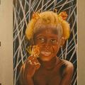 la petite fille fleurie