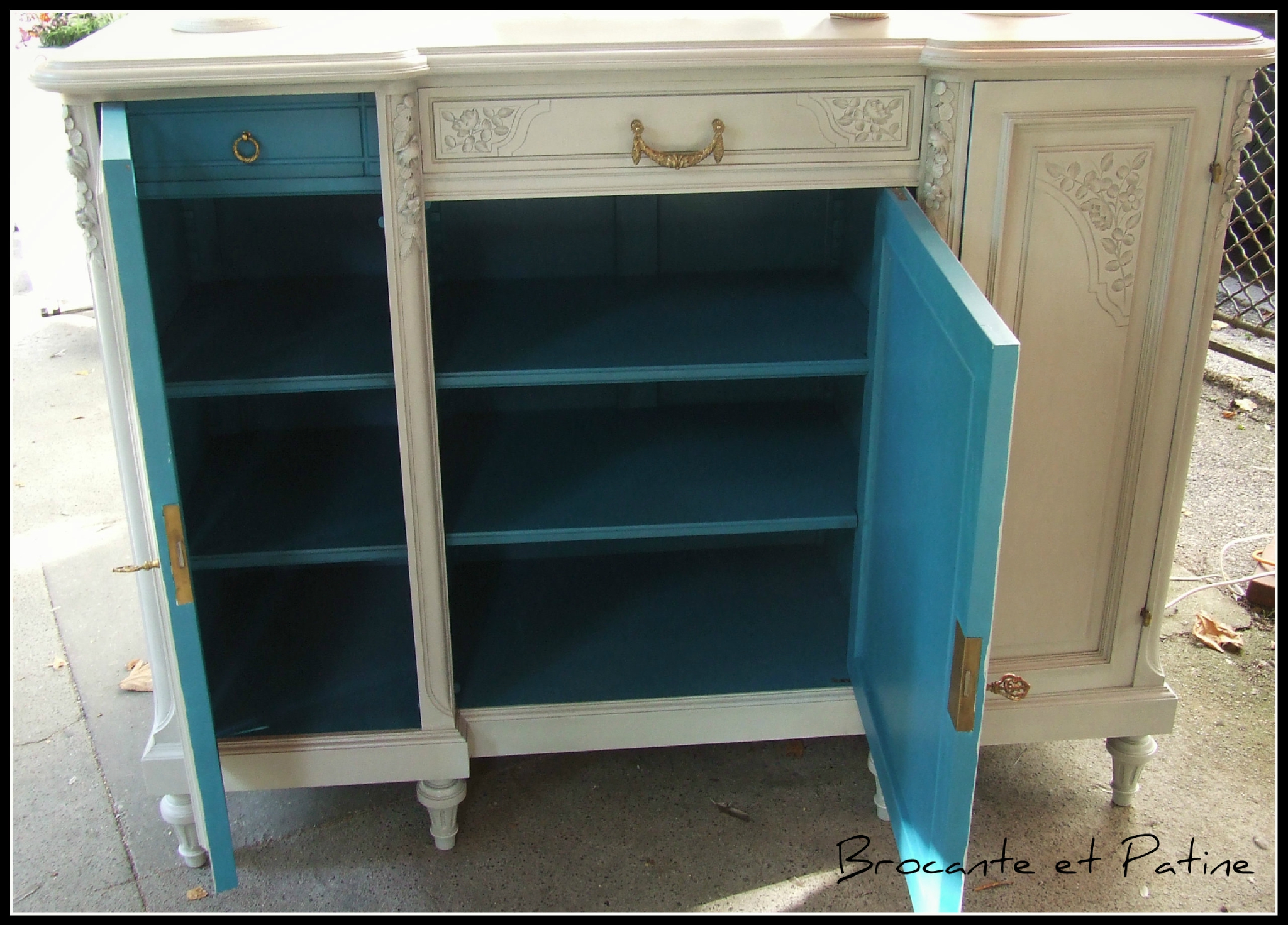 Cuisine grise et bleu canard: cuisine objet déco. peinture cuisine ...