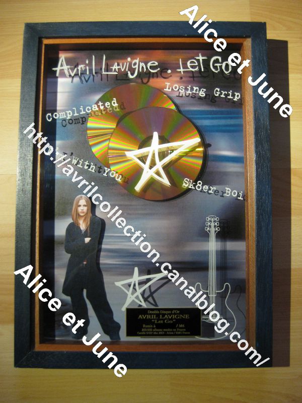 Double Disque d'Or- Avril Lavigne 