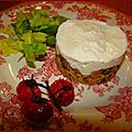 Recette : cheesecakes chèvre, dattes et tomates rôties
