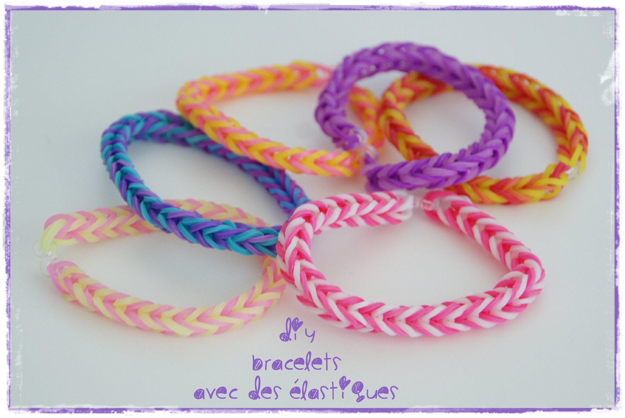 bracelets élastiques - Photo de maternelle : bricolages pour enfants - Les  p'tites décos de Lolo