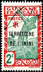 timbre guyane française-TERRITOIRE DE L'ININI