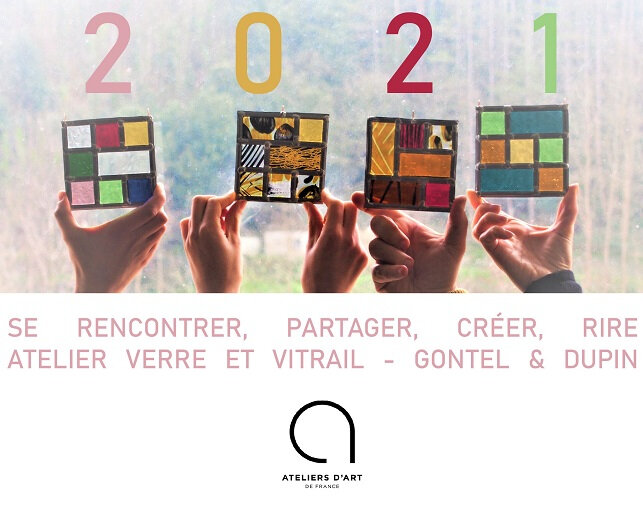 Voeux 2021 - Atelier Verre et Vitrail - Gontel et Dupin