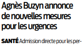 2019 09 03 SO Agnès Buzyn annonce de nouvelles mesures pour les urgences