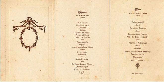 menus