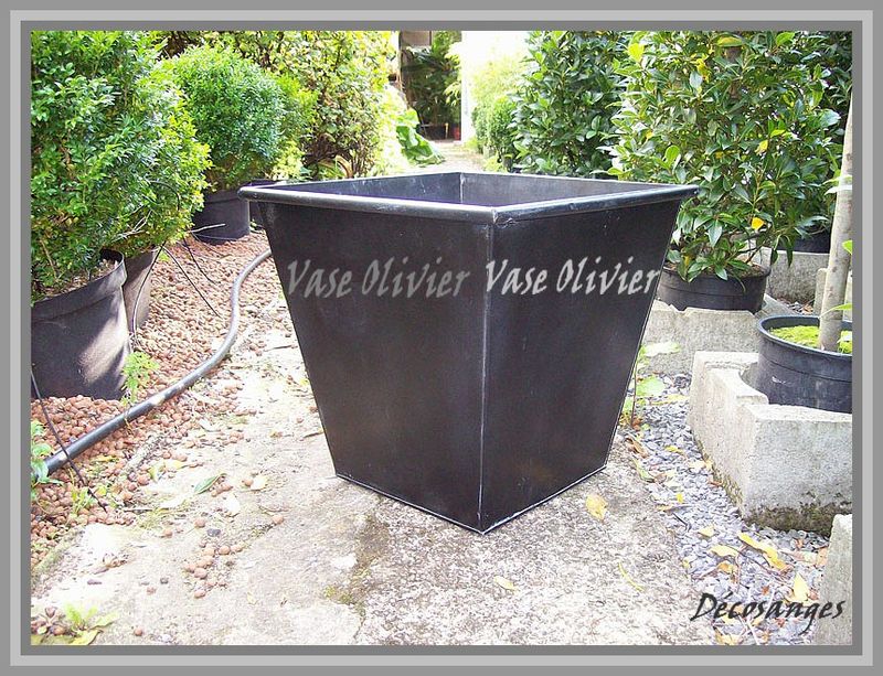  Pour  mon Olivier  un Vase en  Zinc D cosanges