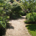 Le sentier vers les jardins de sous-bois