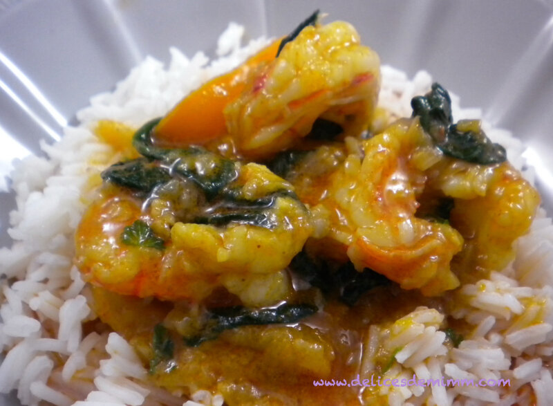 Crevettes au curry rouge à la thaï 4