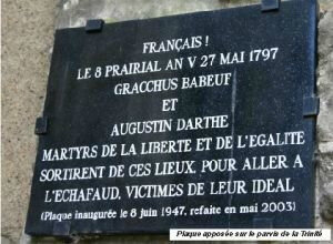 Plaque Babeuf