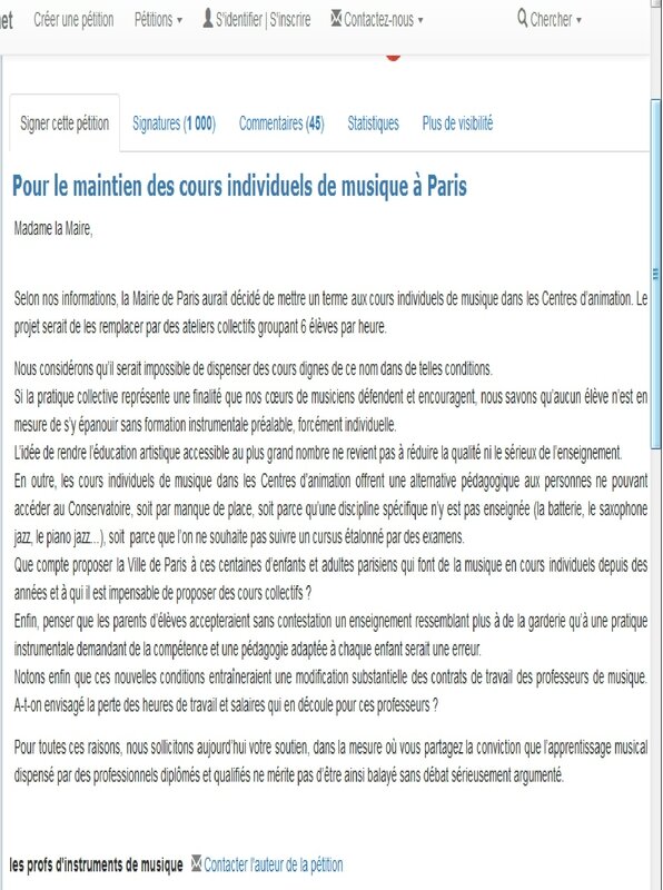 petition 1000 signatures