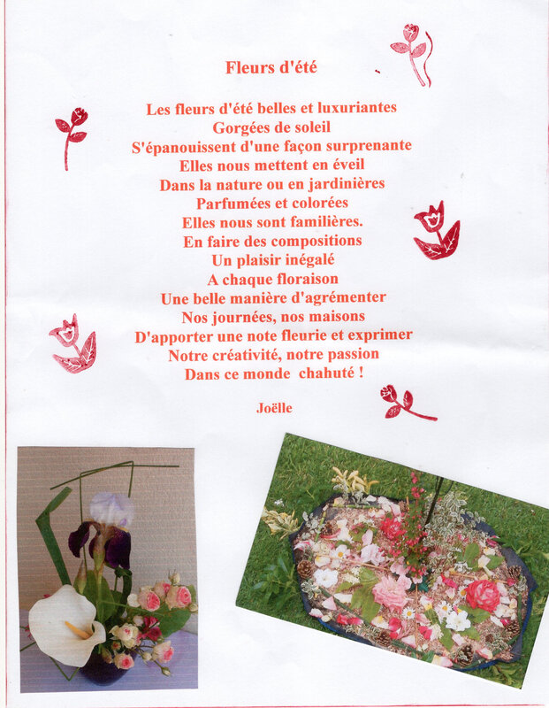 Petit Poeme Aux Fleurs D Ete Le Cafe Fleurs De Joelle