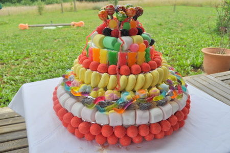 Boule en polystyrène pour réalisation gâteau de bonbons