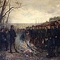 Dujartdin-Beaumetz, Le général Lapasset brûlant ses drapeaux, 26 octobre 1870 (1882)